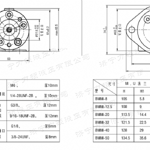 登录入口侧油口系列马达